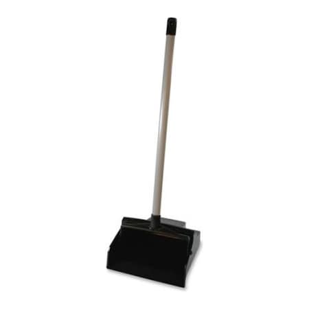 Sp Richards Genuine Joe Lobby Dustpan, Plastic, 12", Black - GJO85136